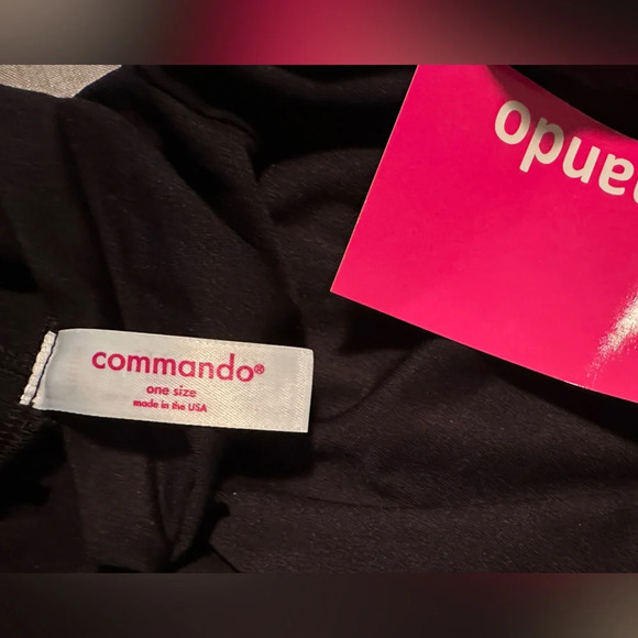 NWT Commando Minimalist Seamless Mock Neck Sleeveless Top Black One Size - Picture 6 of 9